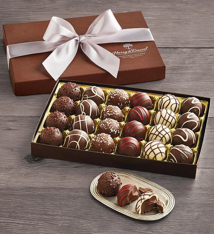 Handmade chocolate truffle gift set